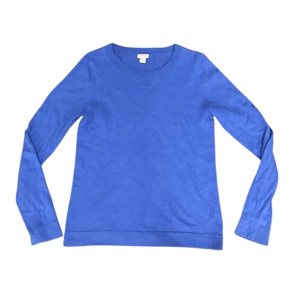 J. Crew Sweater Cotton Wool Blend Women Small Blue